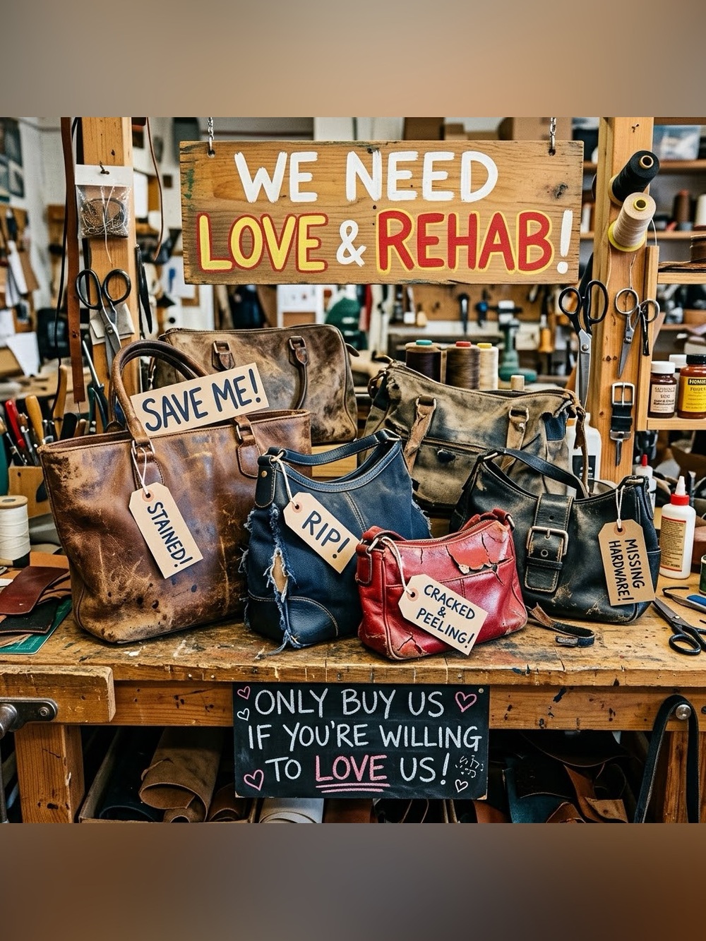 This bag or wallet “Needs YOU to Rehab it” Sale - Sold AS-IS